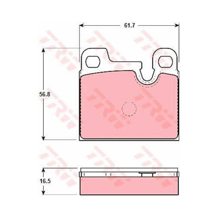 Fékbetét készlet, tárcsafék TRW GDB258