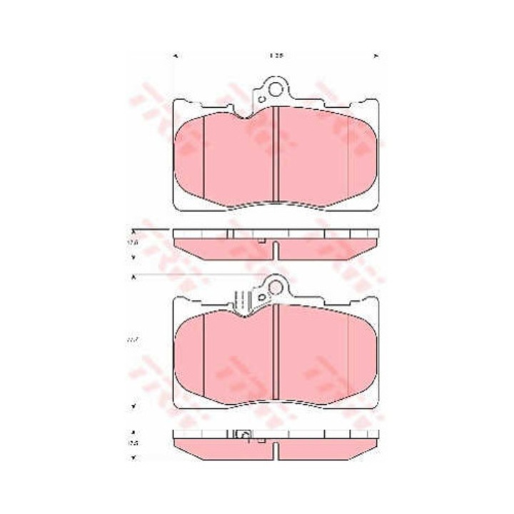 Fékbetét készlet, tárcsafék TRW GDB3398