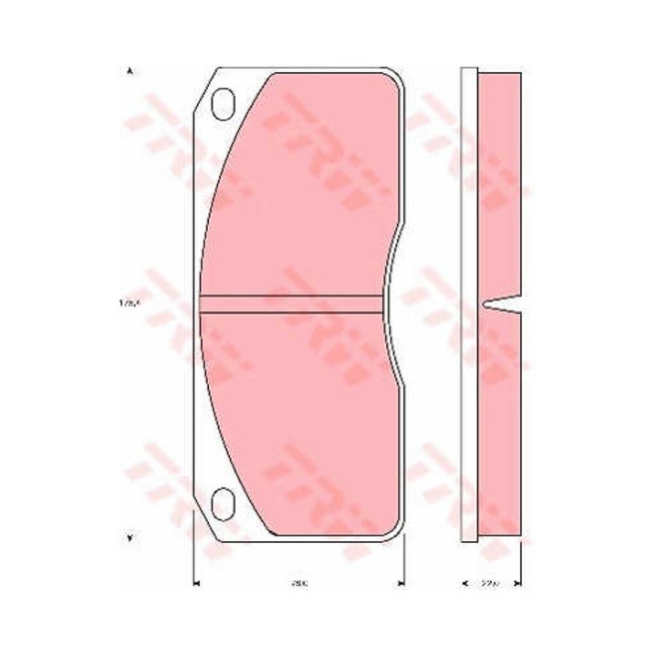 Fékbetét készlet, tárcsafék TRW GDB5056