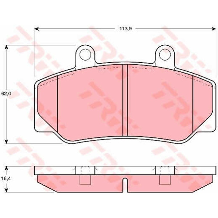 Fékbetét készlet, tárcsafék TRW GDB970