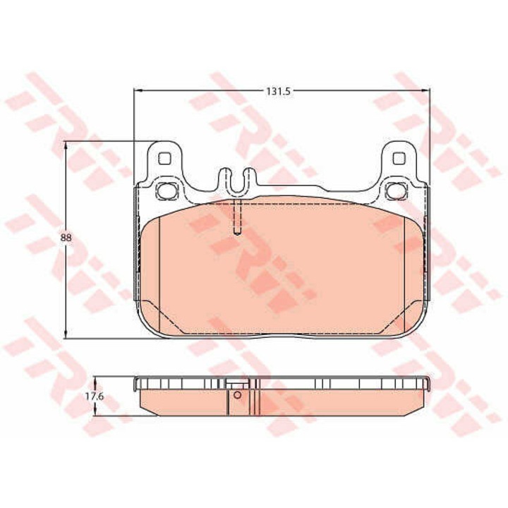 Fékbetét készlet, tárcsafék TRW GDB2118