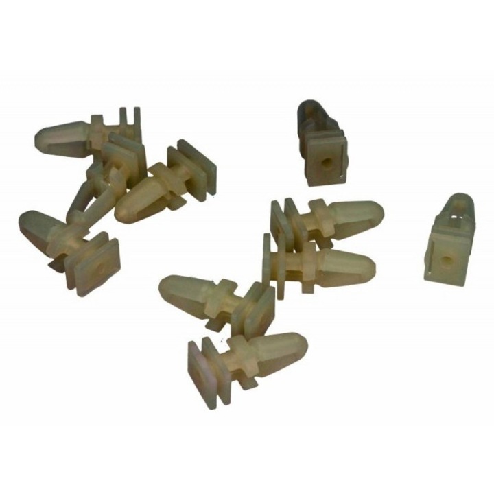 Cleme pentru bandou prag Romix set 10 buc, pentru BMW Seria 3 E36 E46, Seria 5 E34 E39, Seria 7 E32 E38 E65, X3 E83