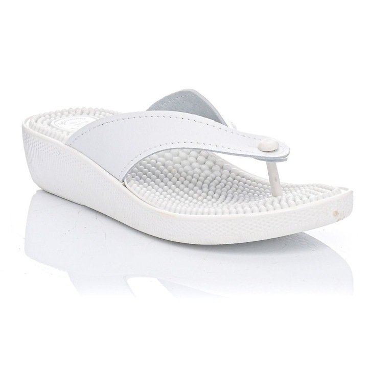 Slapi anatomici dama Sunshine 075, Alb, 38 EU