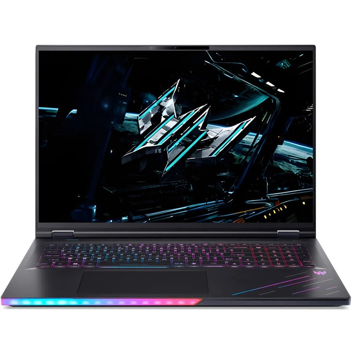 Laptop Gaming Acer Predator Helios 18 AI, Intel Core Ultra 9 275HX, 128GB RAM, SSD 2x1TB + 2TB, nVidia GeForce RTX 5080 16GB, 16 inch, Negru