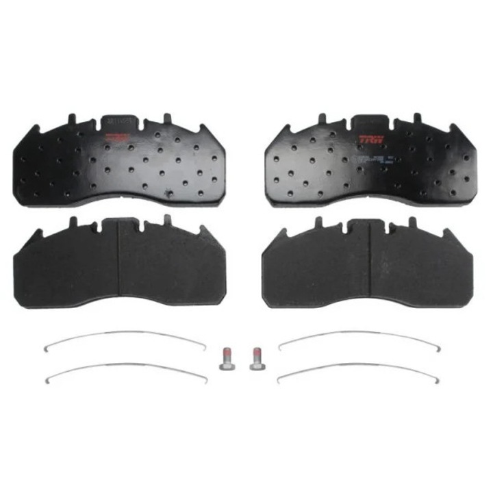 TRW fékbetét készlet, első/hátsó, többszínű, teherautókhoz