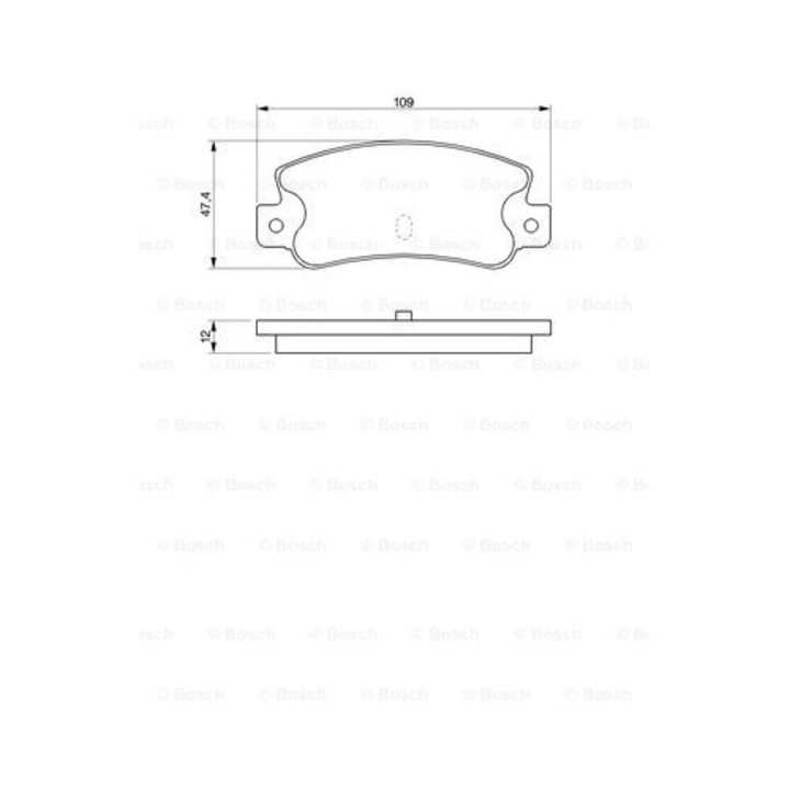 Fékbetét készlet, tárcsafék BOSCH 0 986 461 770