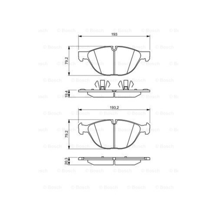 Fékbetét készlet, tárcsafék BOSCH 0 986 494 307