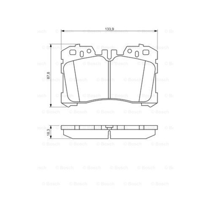Fékbetét készlet, tárcsafék BOSCH 0 986 494 423