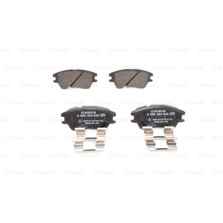 Fékbetét készlet, tárcsafék BOSCH 0 986 494 630