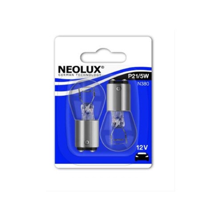 Set doua becuri auto halogen Neolux P21/5W 12V