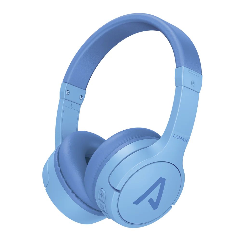 Casti Bluetooth Lamax BaseKid1, microfon, 10m, albastru