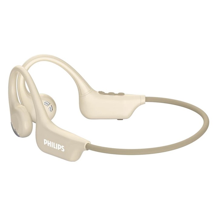 Philips Open-ear Wireless Sports Headphones Beige, 300269, Mikrofon/Fülhallgató