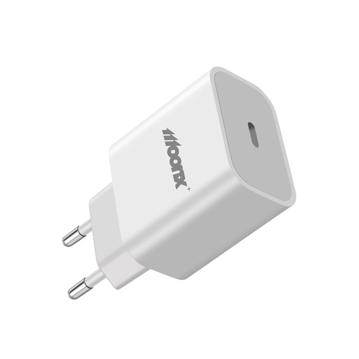 Univerzális USB-C töltő, gyorstöltés 20 W, kompatibilis Samsung, iPhone, Huawei
