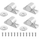 Set 4 Magnet puternic neodim, Cu incuietoare magnetica pentru mobila, Cu suruburi, Usor de instalat, Pentru mobilier, OUYLAF, Argint
