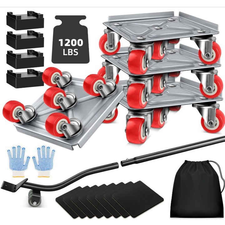 Set role mobilier Duueyct, 5 roti, capacitate 1200lbs, 10.5x10.5cm