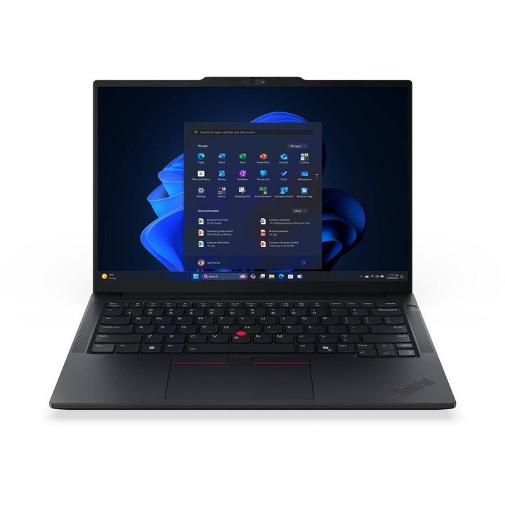 Laptop Lenovo ThinkPad E14 G7 WUXGA 14 hüvelykes AMD Ryzen 5 220 16GB 512GB SSD Windows 11 Pro Fekete