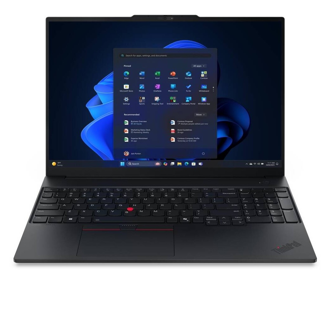Laptop Lenovo ThinkPad E16 G3 WUXGA 16 inch AMD Ryzen 5 220 16GB 512GB SSD Free Dos Black
