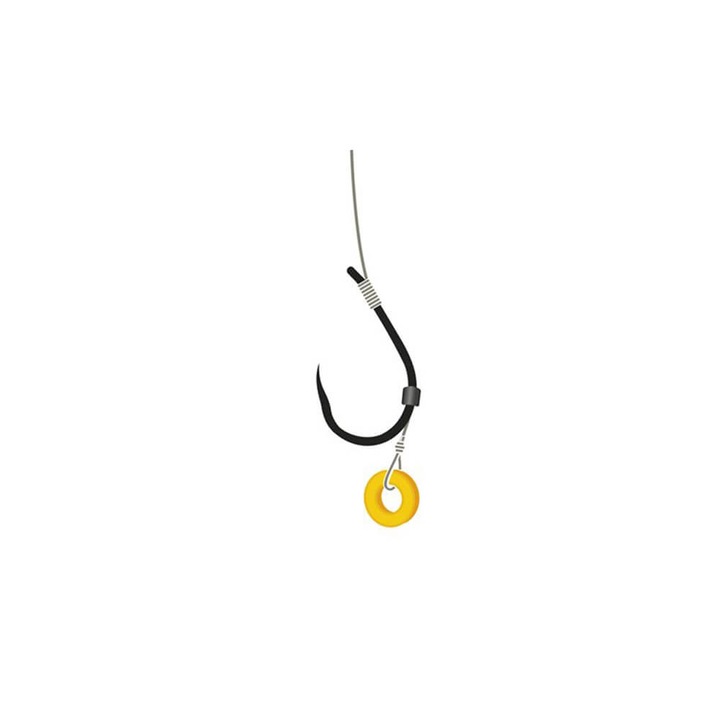 Set 5 carlige debarbetate Kamatsu Sensei Method Feeder #8, 10cm, negru