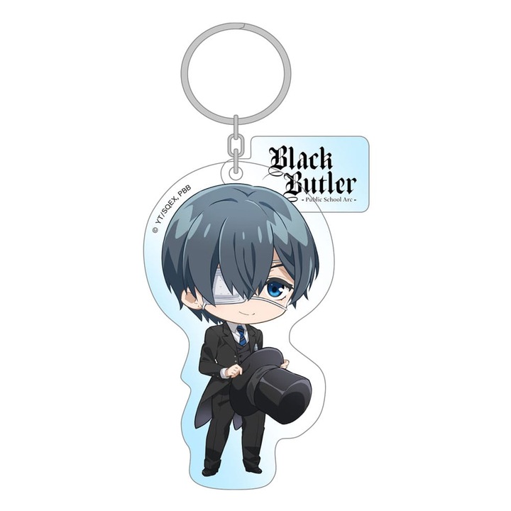 Többszínű kulcstartó Ciel Phantomhive, Black Butler, 7 cm