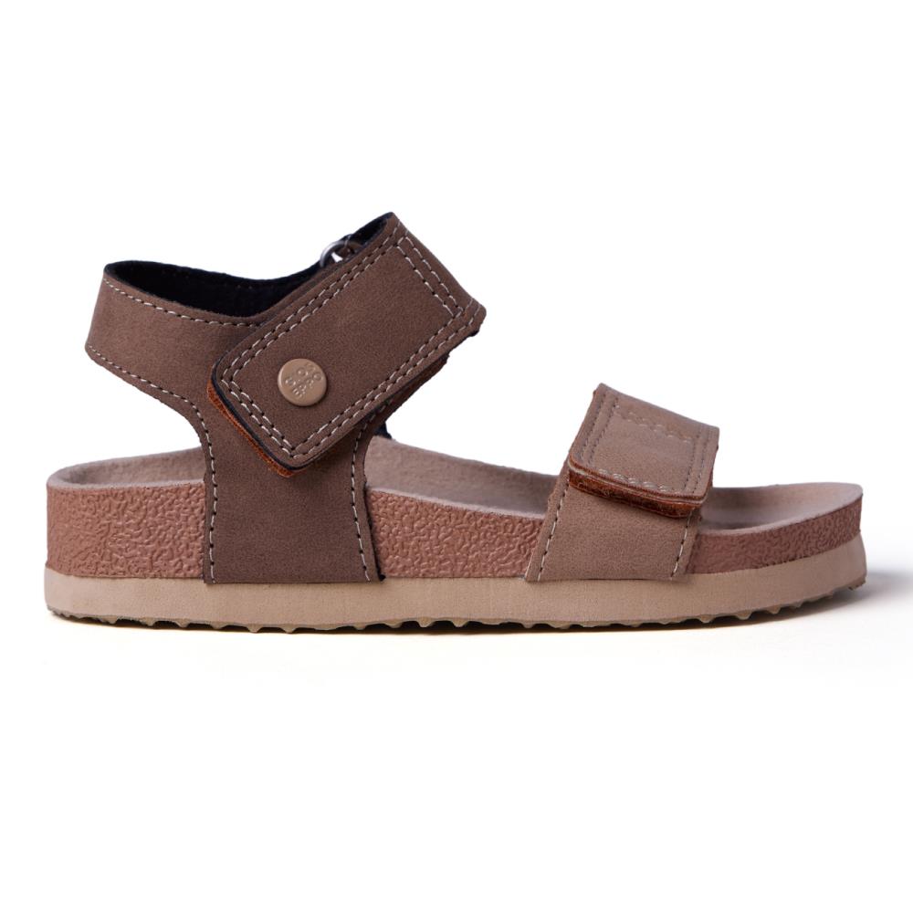 Gioseppo, Sandale cu segmente cu inchidere velcro Scribner, Maro taupe, 34 EU