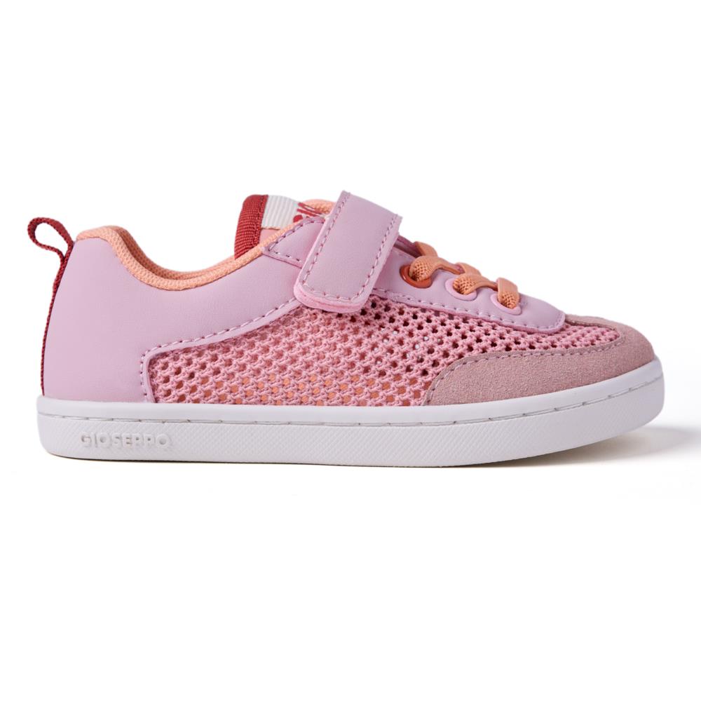 Gioseppo, Pantofi sport de plasa cu velcro Crete, Coral, 28 EU