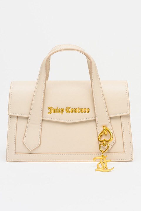 Juicy Couture, Geanta messenger din piele ecologica Lily, Alb fildes