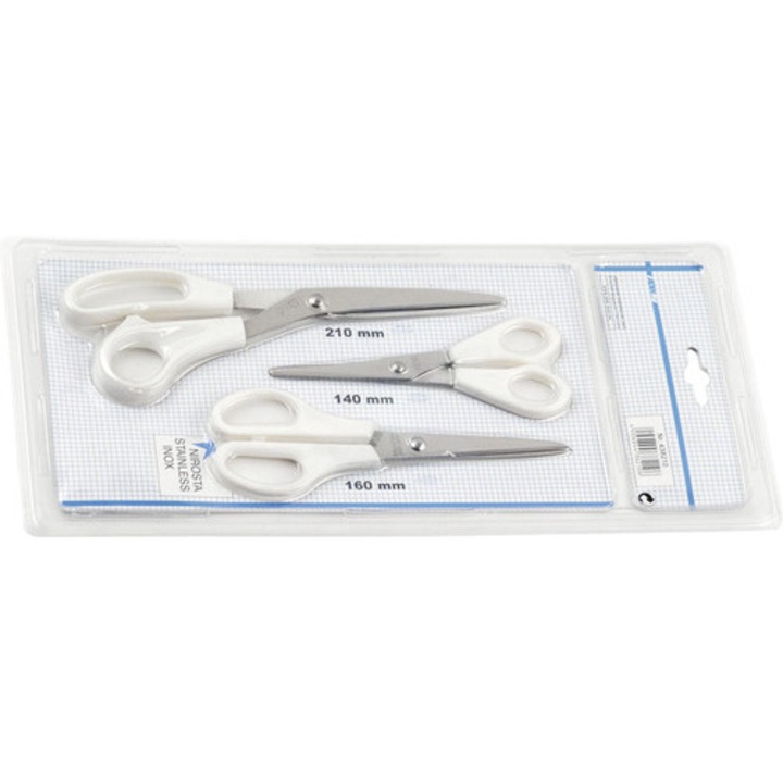 Set foarfece universale, 3 piese, inox, 140x160x210 mm