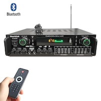 Amplificator Home Theater 7 Canale, 700W, Bluetooth 5.0, HiFi, Egalizor Grafic 10 Benzi, MP3/USB/SD/FM Radio, Karaoke cu 2 Microfoane, pentru Sunet Surround 5.1/7.1 – 220V