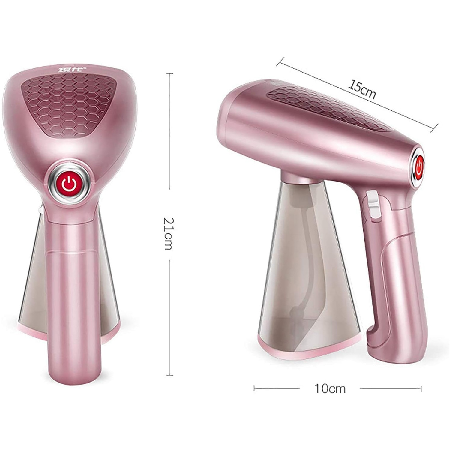 Aparat de Vapor pentru Haine Portabil, 1500W, Calcat Vertical si Orizontal, Rezervor 320ml, Culoare Roz Auriu (Rose Gold)