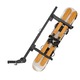Autós sí- és snowboardtartó, 50 mm-es vonóhorogra szerelhető, 6 pár síléc/4 snowboard, Összecsukható, Dönthető, Kulccsal zárható, Biztonsági pánt