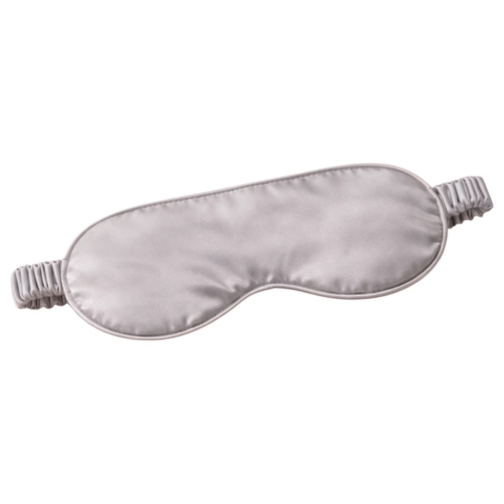 Копринена маска за сън 22 Momme Mulberry Silk - Сребриста луна