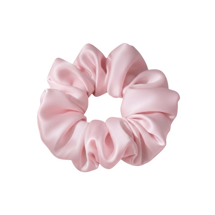 Крънчи за коса, Коприна, Розов кварц