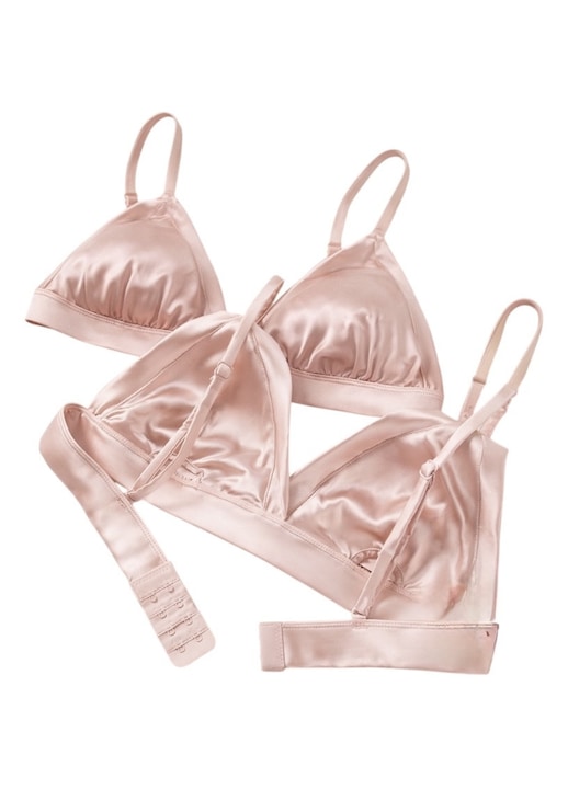 Копринено Бюстие Pure Muse, Коприна, Розов, L