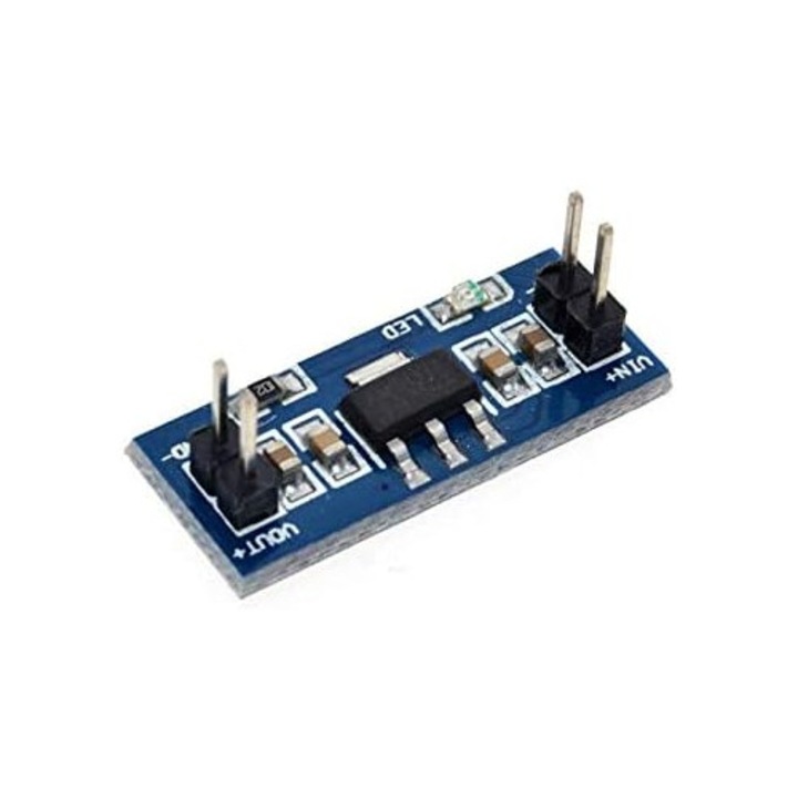 Regulator de tensiune DC, de la 4.3V-12V la 3.3V, 1A, Cip AMS1117