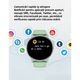 VeniSymlis® Ceas inteligent S40, monitorizare ritm cardiac, tensiune arteriala, SpO2, somn, pasi, notificari, ecran color, Bluetooth, incarcare magnetica, aplicatie Zmoofit, verde