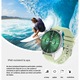 VeniSymlis® Ceas inteligent S40, monitorizare ritm cardiac, tensiune arteriala, SpO2, somn, pasi, notificari, ecran color, Bluetooth, incarcare magnetica, aplicatie Zmoofit, verde