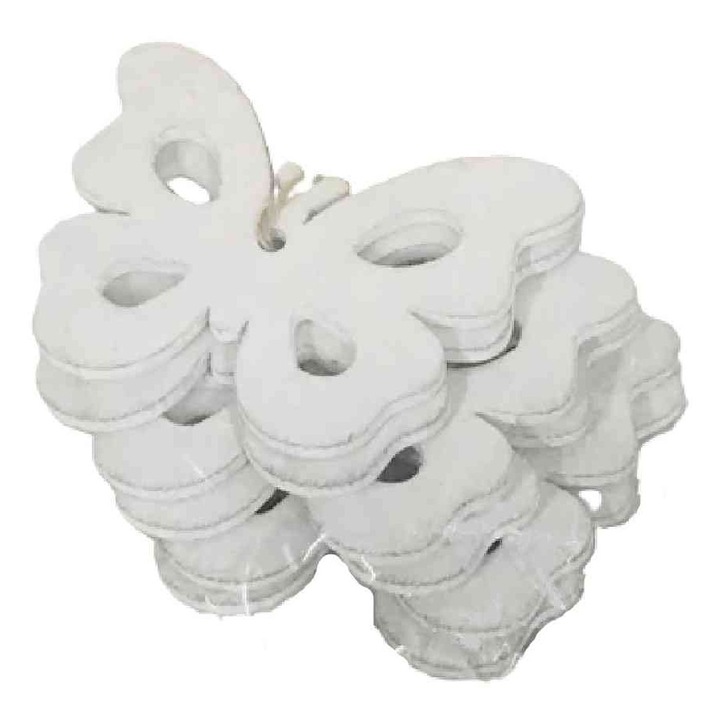 Ajtódísz Pillangó Fehér 88-AD-67/FEHÉR - 7*5, 5cm