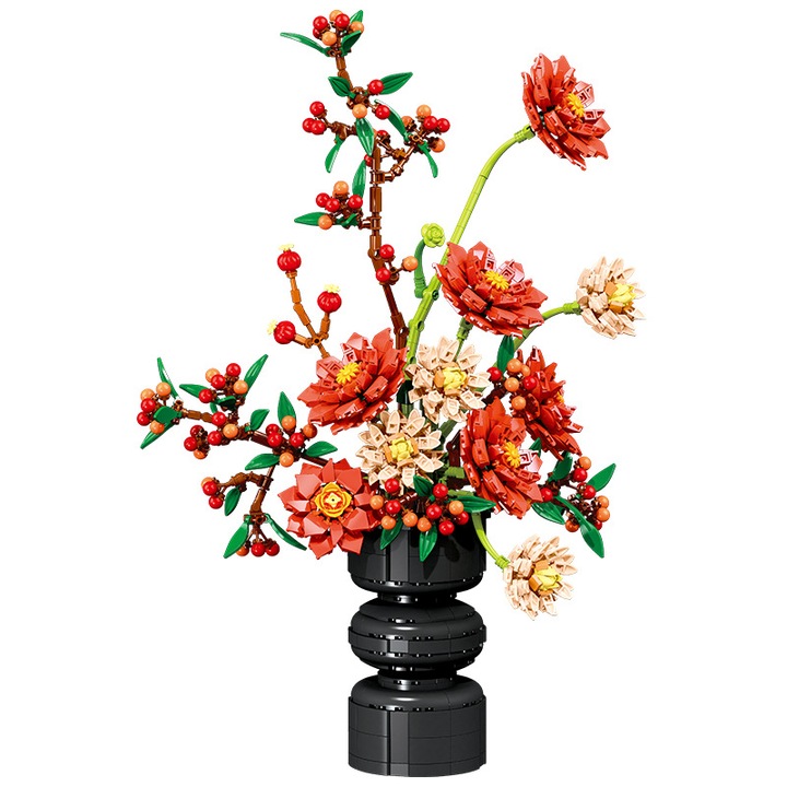 Декоративен комплект LEGO, изкуствен букет цветя, 1416 части, 14+ възраст