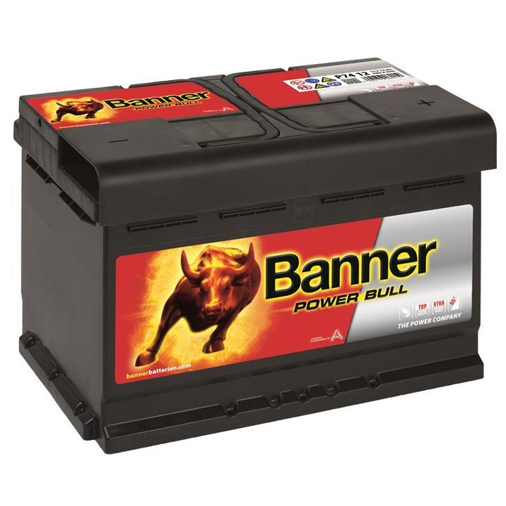 Акумулатор BANNER Power Bull 74Ah 680A