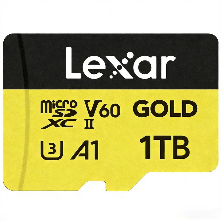 Карта памет microSDXC Lexar 1TB UHS-I U3 A1, черна, със SD адаптер