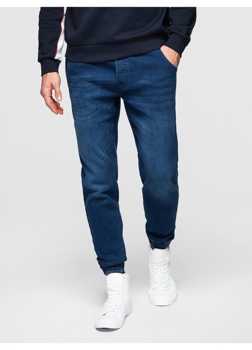 Суичъри джогъри с връзки на талията OMBRE OM-PADJ-0242, Тъмносин