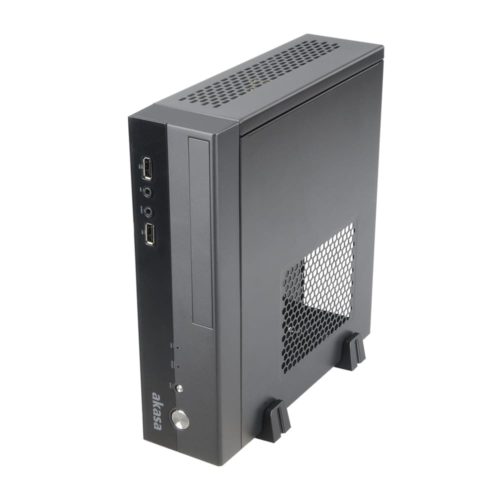 Carcasă PC Akasa Crypto VESA miniITX, montare VESA, ultra-compactă, negru -  eMAG.ro