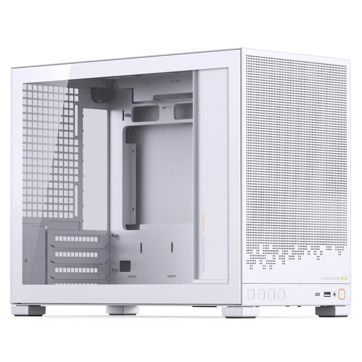 Carcasă PC Jonsbo D32 STD microATX mini-turn, sticlă securizată, back-Connect, albă