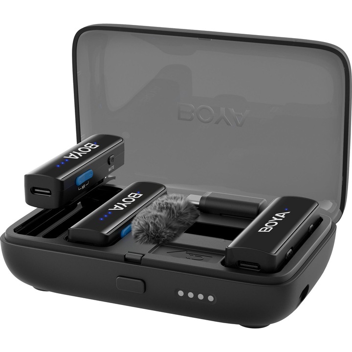 BOYA BOYALINK V2.0 C2 vezeték nélküli mikrofonrendszer, fekete
