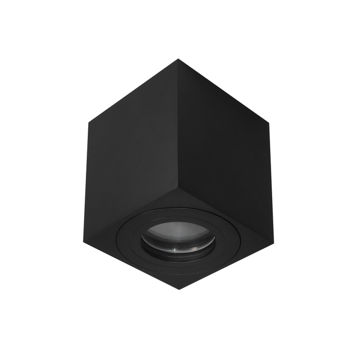 Corp de iluminat ermetic pentru baie LARKS Negru IP44 GU10 220-240V negru EDO777862 EDO Solutions