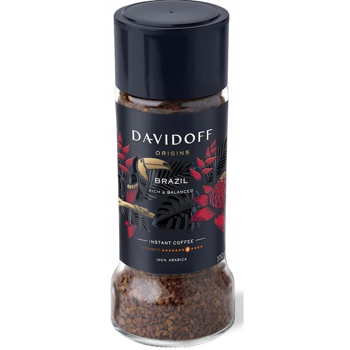 Cafea Davidoff Origins Brazil 100g, 100% Arabica, gust delicat, ambalaj elegant