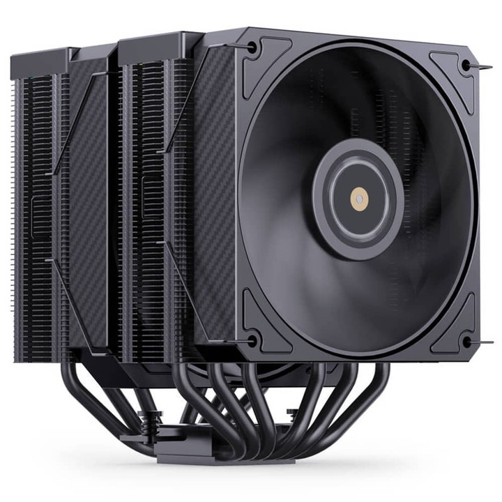 Jonsbo HX6280 CPU hűtő, dual tower, 280 W TDP, RGB világítás, 130mm, fekete