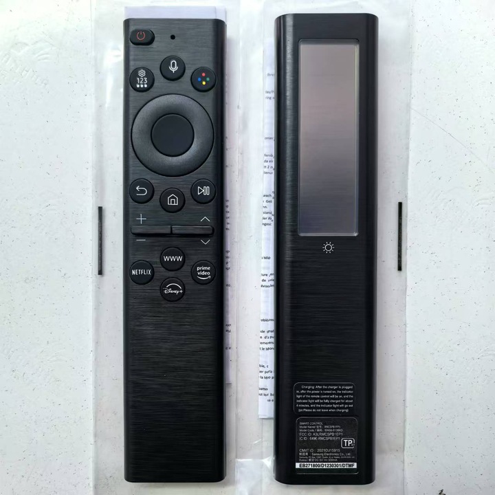 Универсално дистанционно управление за телевизор, соларен модел с гласово активиране, съвместимо с LCD и LED телевизори, BN59-01386D