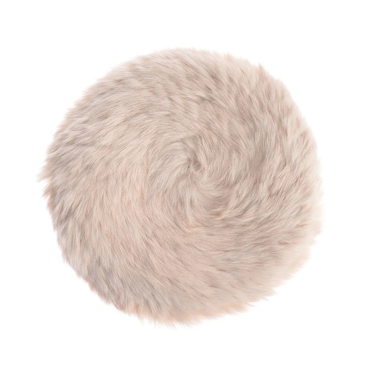 Bereta bej din blana naturala