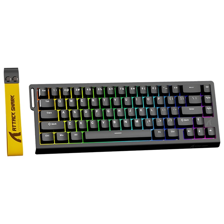 Клавиатура Gaming ATTACK SHARK X68, черна